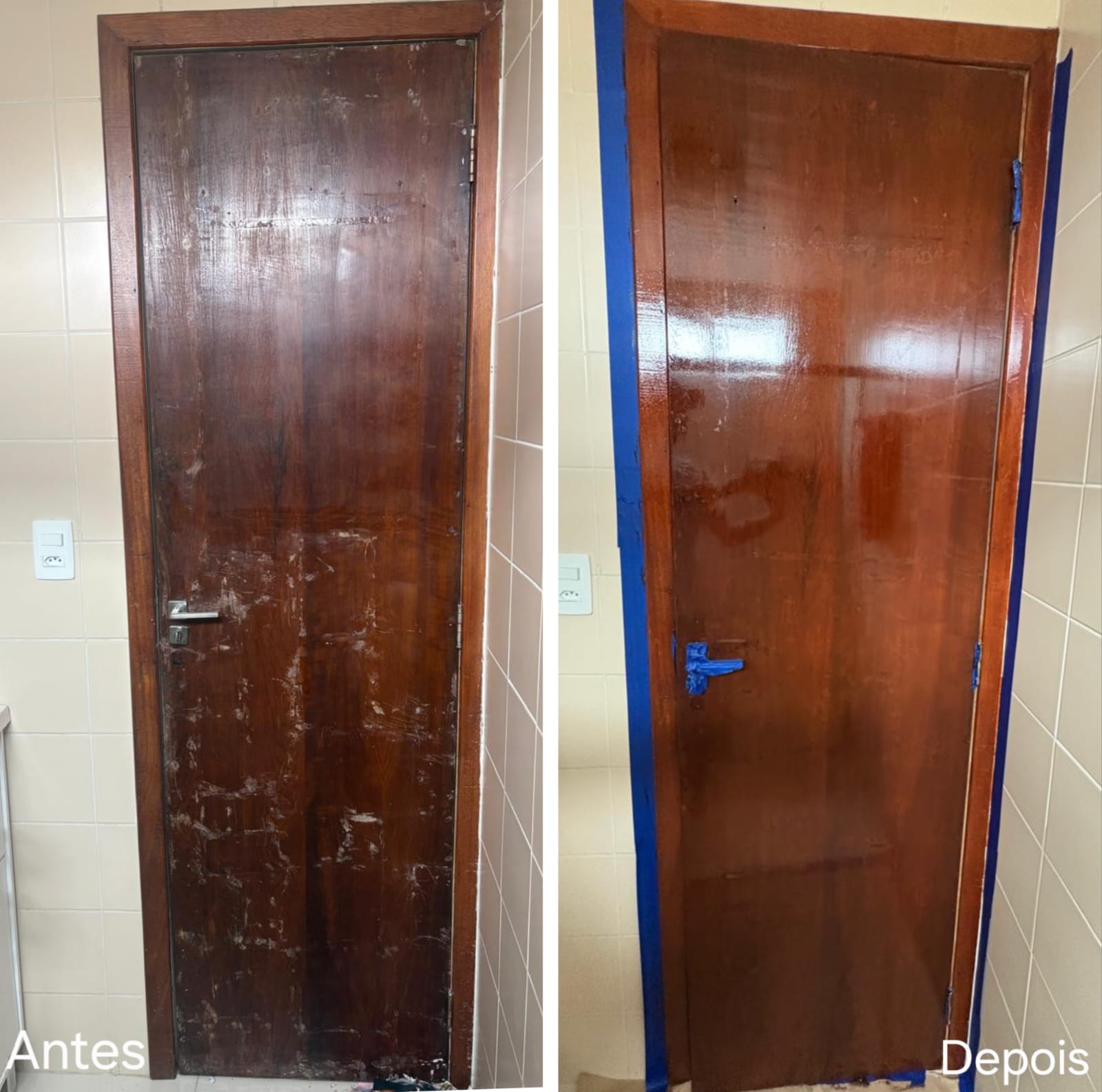 Antes e depois — qualidade Calle7