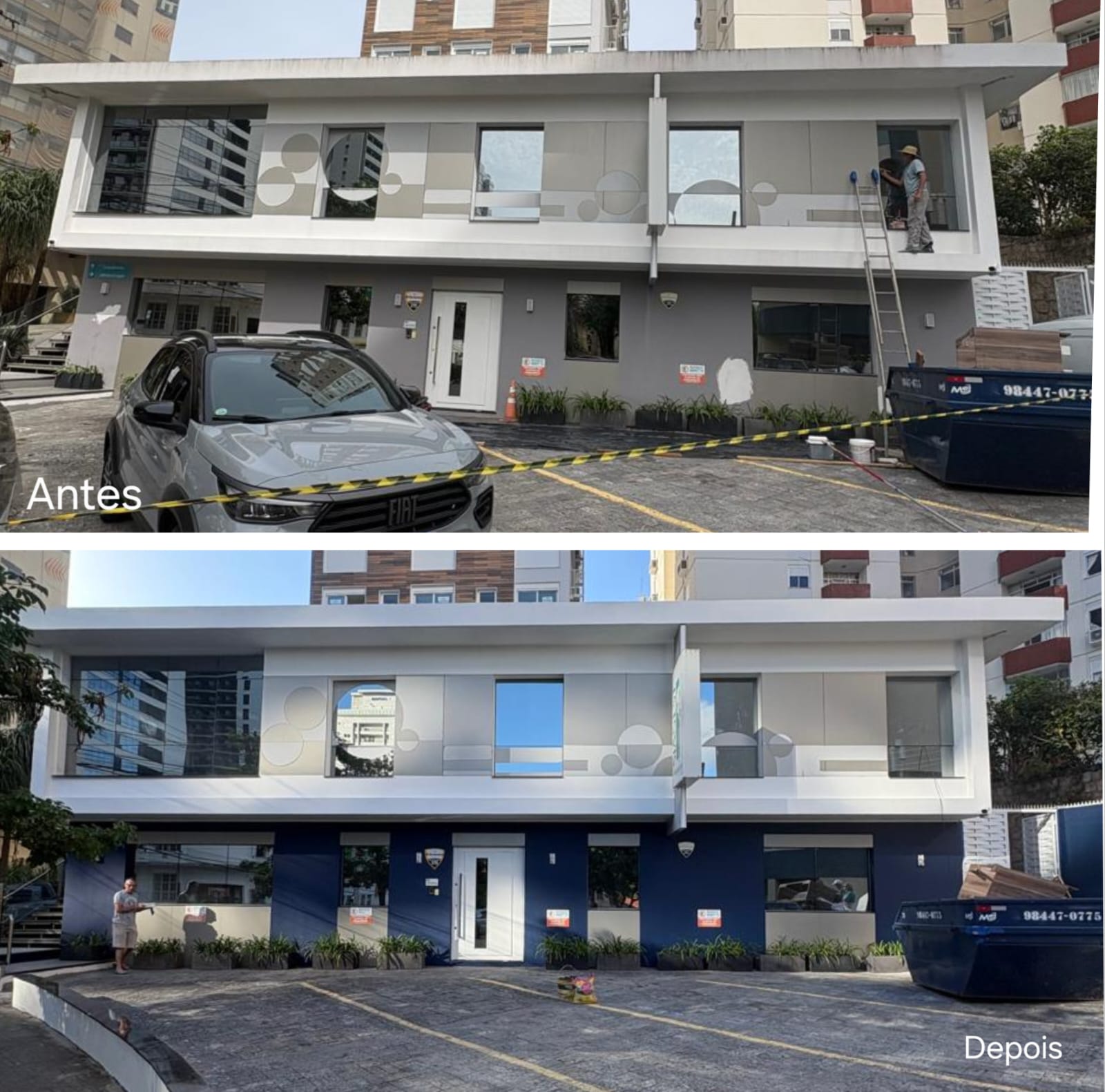 Antes e depois — transformação real Calle7